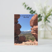 Jardin des Dieux Colorado Springs Carte postale (Debout devant)