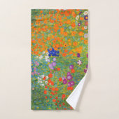 Jardin des fleurs par Gustav Klimt (Serviette à main)