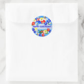 Jardin des fleurs ~ Sticker d'anniversaire (Sac)