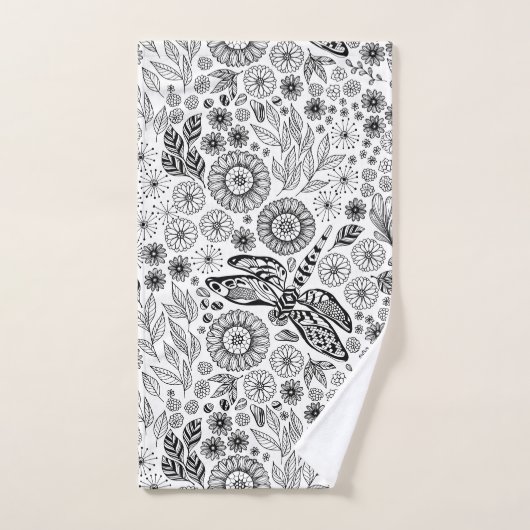 Jardin des libellules (Serviette à main)