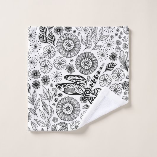 Jardin des libellules (Gant de toilette)