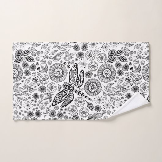 Jardin des libellules (Serviette à main)