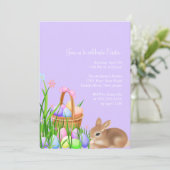 Jardin des Oeufs de Pâques Invitation pour le dîne (Debout devant)