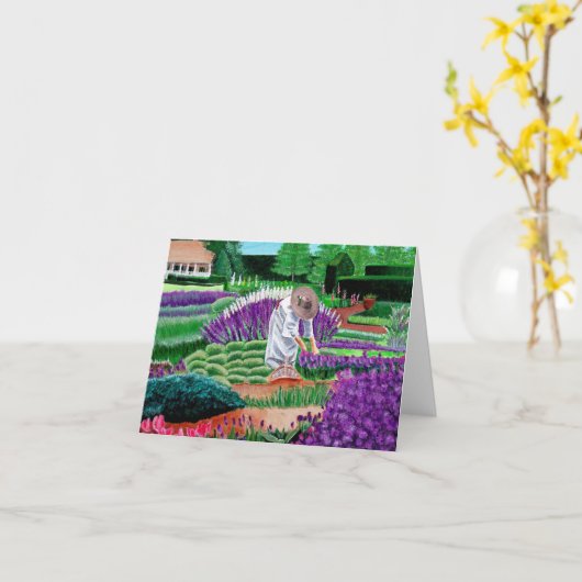 Jardin des Rêves peinture fine art Cartes de notes (Fleur jaune)
