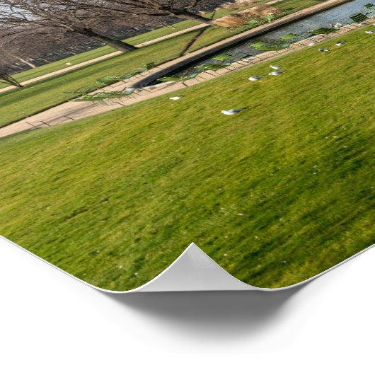 Jardin des Tuileries in winter - Parijs Poster (Hoek)