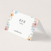 Jardin d'été Aquarelle Mariage floral (Back)