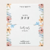 Jardin d'été Aquarelle Mariage floral (Outside Unfolded)