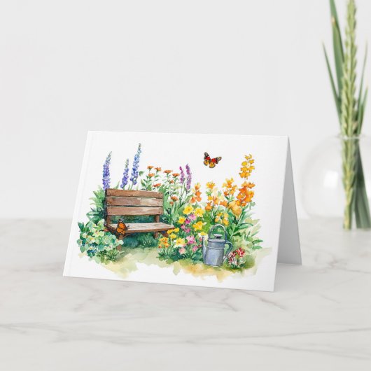 Jardin d'été avec papillons (Devant)