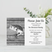 Jardin d'été BBQ fêtes de poisson frit Invitation (Debout devant)