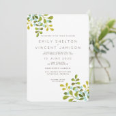 Jardin d'été Floral Mariage Suite Invitation (Debout devant)