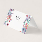 Jardin d'été | Mariage floral aquarelle RSVP (Back)