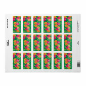 jardin d'hibiscus ~ étiquette (Feuille entière)