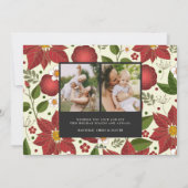 Jardin d'hiver| Carte photo de Noël (Dos)