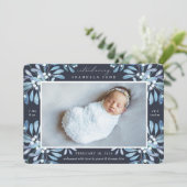 Jardin d'hiver | Faire-part de naissance photo (Debout devant)