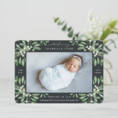 Jardin d'hiver | Faire-part de naissance photo (Debout devant)