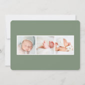 Jardin d'hiver | Faire-part de naissance photo (Dos)