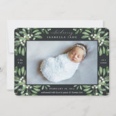 Jardin d'hiver | Faire-part de naissance photo (Devant)