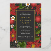 Jardin d'hiver | Invitation de fête de vacances d' (Recto)