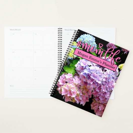 Jardin d'Hydrangea, rose, bleu, mauve maman à fleu (Devant avec enveloppe)