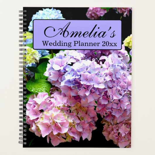 Jardin d'Hydrangea, rose, bleu violet mariage à fl (Devant)