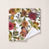 Jardin d'oiseaux et de fleurs 1 (Gant de toilette)