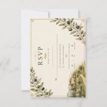 Jardin d'oliviers toscan Mariage RSVP | Italie