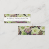 Jardin DRAMATIQUE Hellebore Mini carte RSVP Web (Devant / Derrière)
