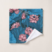 Jardin du lotus nocturne (Gant de toilette)