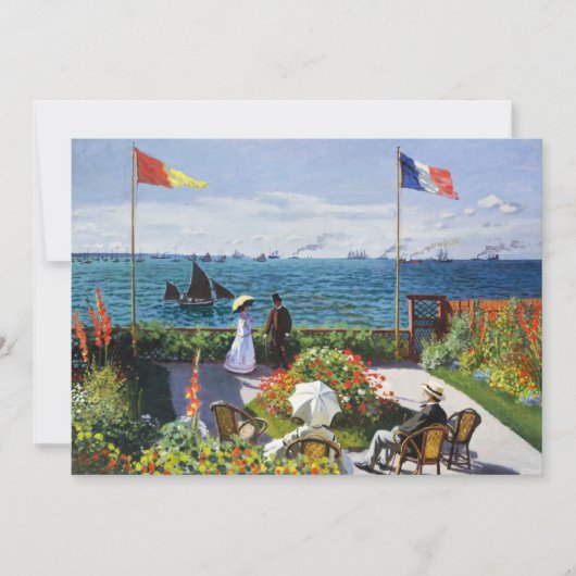 Jardin du Monet à Sainte Adresse Invitations (Devant)