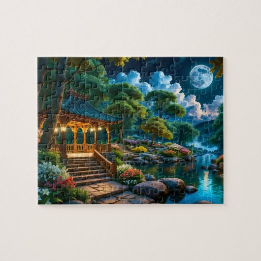 Jardin du Puzzle de nuit calme (1) (Horizontal)