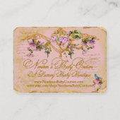 Jardin du rose Nordeens de carte de visite (Dos)