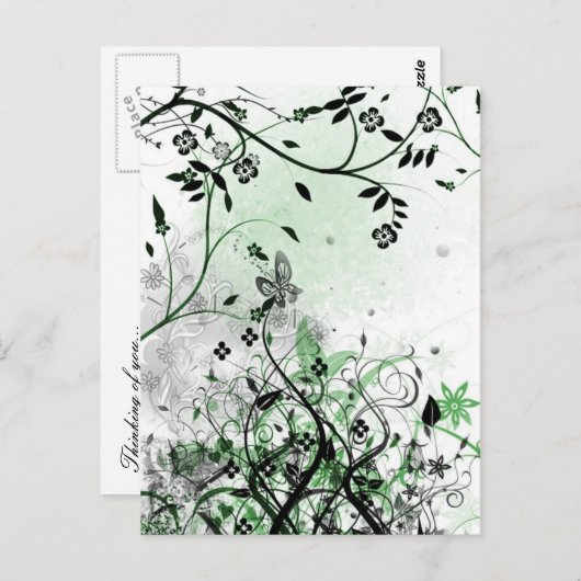 Jardin enchanté - carte postale (Devant / Derrière)