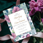 Jardin enchanté Faire-part de mariage floral