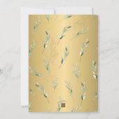 Jardin enchanté : Invitation de la douche nuptiale (Dos)