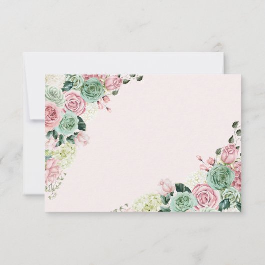 Jardin enchanté rose et vert RSVP (Dos)