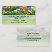 Jardin et carte de visite de paysage (Devant / Derrière)