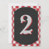 Jardin extérieur BBQ Party Numéro de table (Dos)