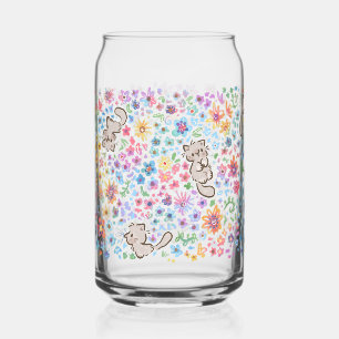 Jardin fantaisiste de Pebble Chat Gris et Floral L