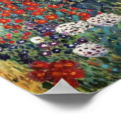 Jardin Ferme Gustav Klimt Avec Poster Des Fleurs D (Coin)