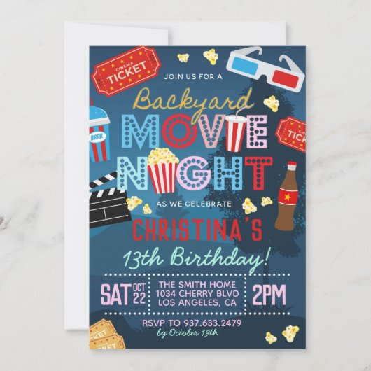 Jardin Film Anniversaire Anniversaire Invitation (Devant)