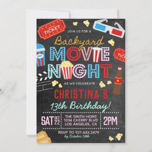 Jardin Film Anniversaire Anniversaire Invitation