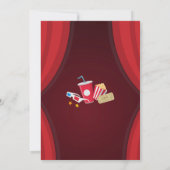 Jardin Film Nuit Anniversaire Fête Invitation (Dos)