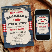 Jardin Fish Fry 40th Birthday Invitation