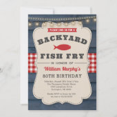 Jardin Fish Fry 80th Birthday Invitation (Devant)