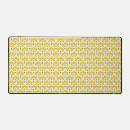 Jardin Fleur Jaune Retro Motif (Recto)