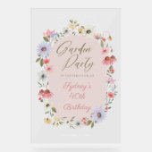 Jardin Fleur sauvage aquarelle Floral Anniversaire (Recto)