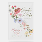 Jardin Fleur sauvage aquarelle Floral Anniversaire (Recto)