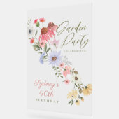 Jardin Fleur sauvage aquarelle Floral Anniversaire (Angle)