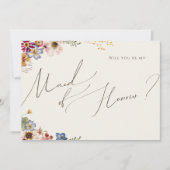 Jardin Fleur sauvage Boho | Carte d'honneur de la  (Devant)