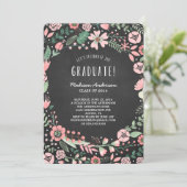 Jardin fleuri | Invitation de la fête de graduatio (Debout devant)